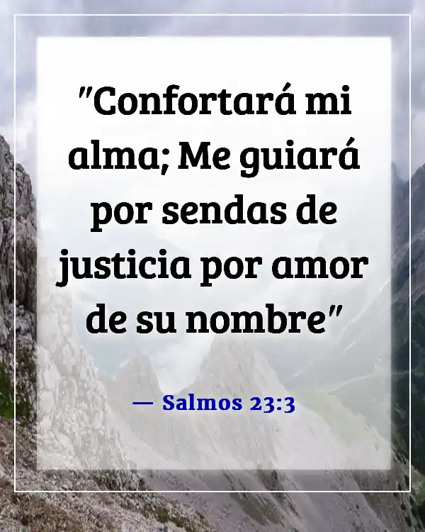 Versículos de la Biblia sobre la energía espiritual (Salmos 23:3)