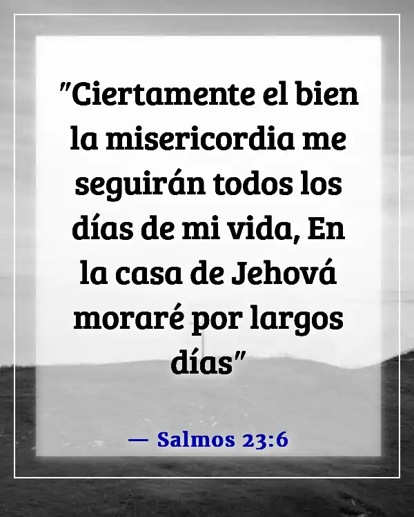 Versículos de la Biblia sobre habitar en la presencia de Dios (Salmos 23:6)