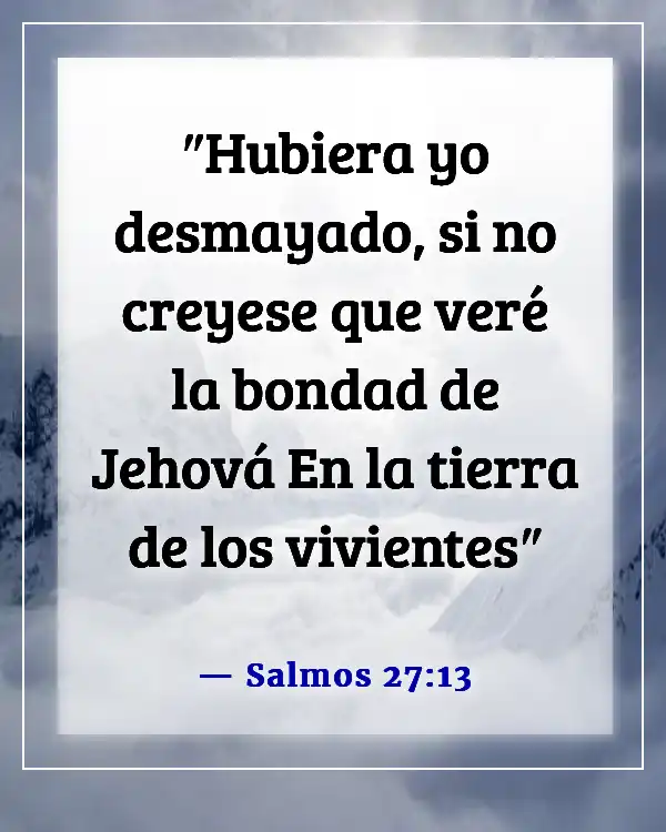 Versículos de la Biblia sobre esperar pacientemente (Salmos 27:13)