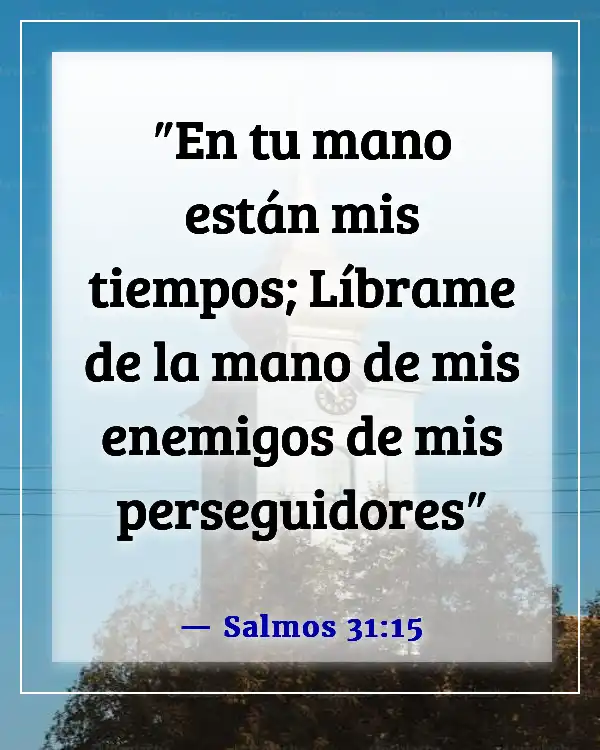 Versículo de la Biblia sobre el tiempo para todo (Salmos 31:15)