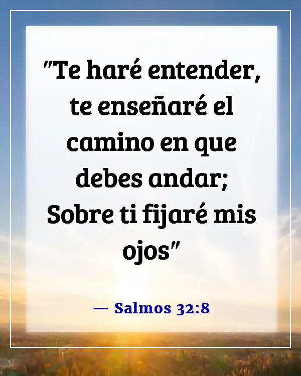 Versículos de la Biblia para orar por un compañero de vida (Salmos 32:8)