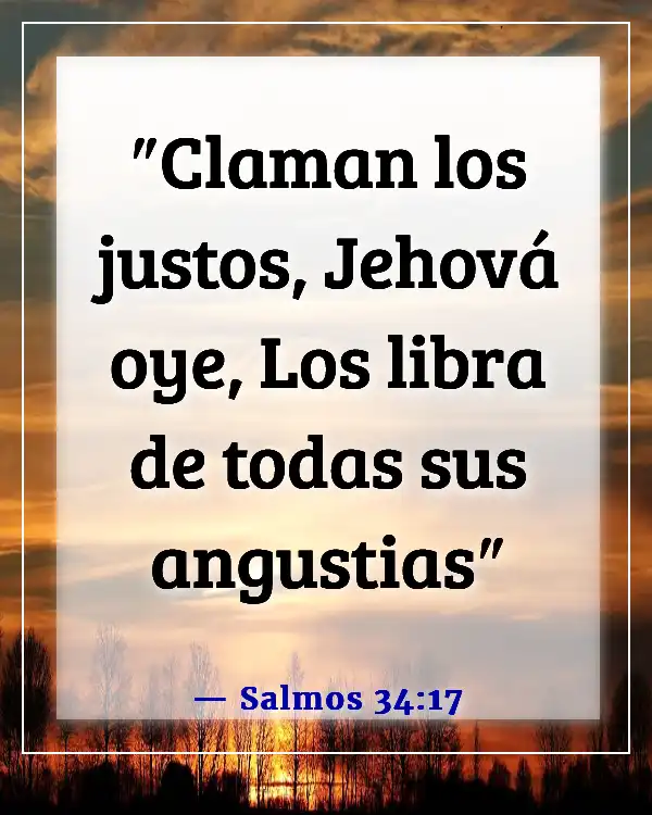 Versículos de la Biblia para sanación y fortaleza para un amigo (Salmos 34:17)