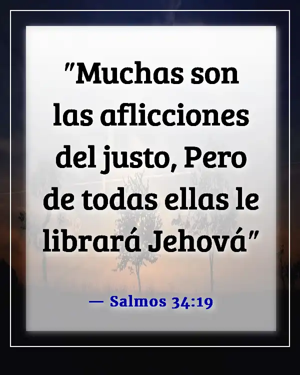 Versículos de la Biblia sobre superar desafíos (Salmos 34:19)