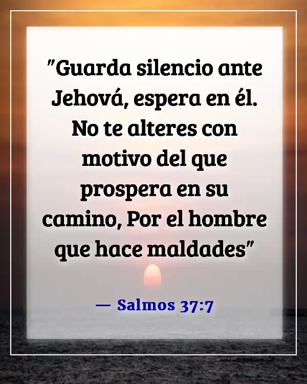 Versículos de la Biblia sobre esperar en Dios (Salmos 37:7)