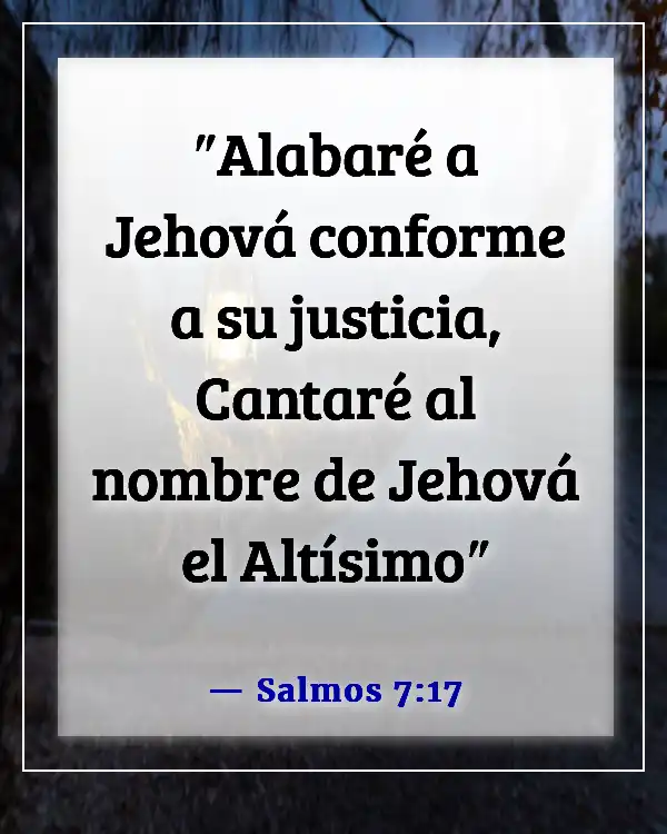 Versículos de la Biblia sobre agradecer a Dios por las bendiciones (Salmos 7:17)