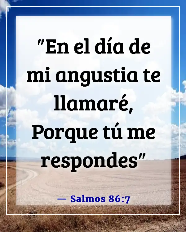 Versículo de la Biblia sobre esperar una oración respondida (Salmos 86:7)