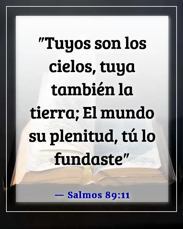 Versículos de la Biblia sobre respetar la creación de Dios (Salmos 89:11)