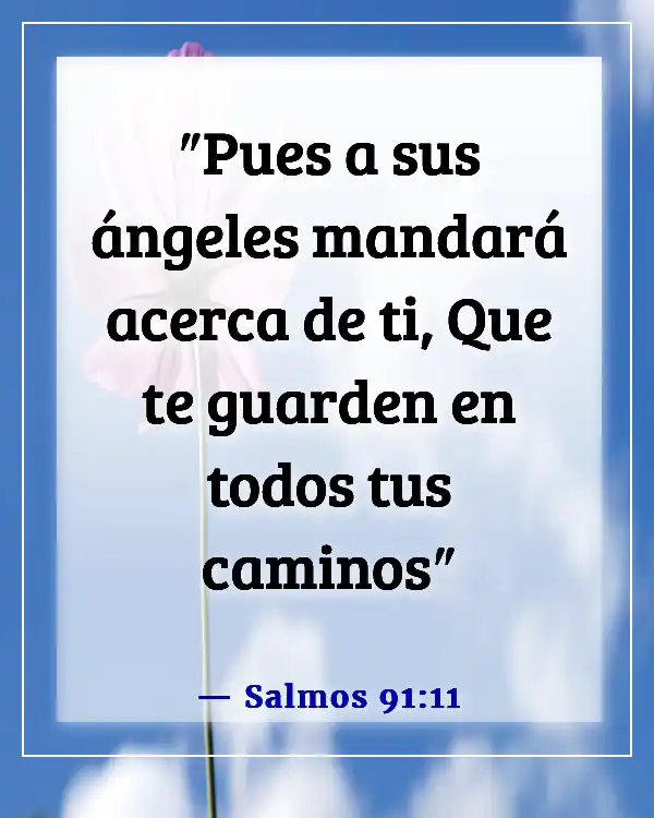 Versículos de la Biblia sobre ángeles y demonios (Salmos 91:11)