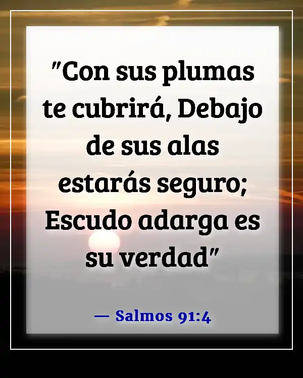 Versículos de la Biblia sobre la supervivencia (Salmos 91:4)