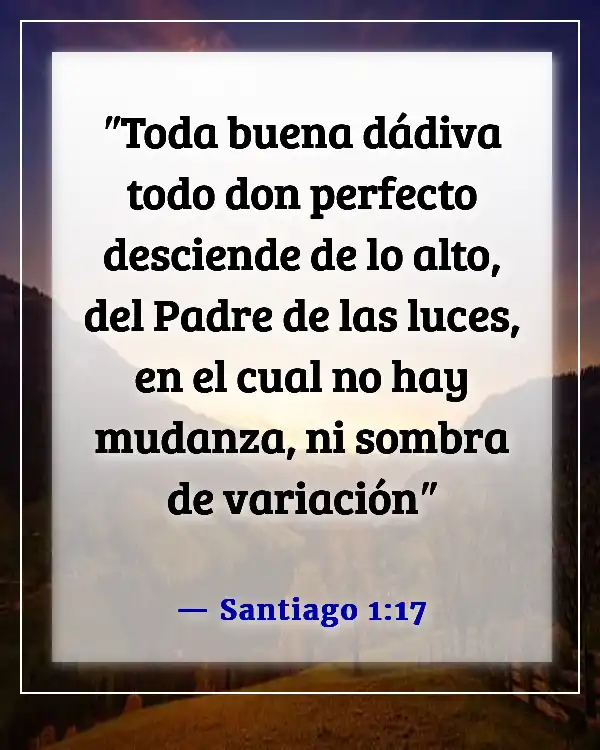 Versículos de la Biblia sobre dones y talentos (Santiago 1:17)