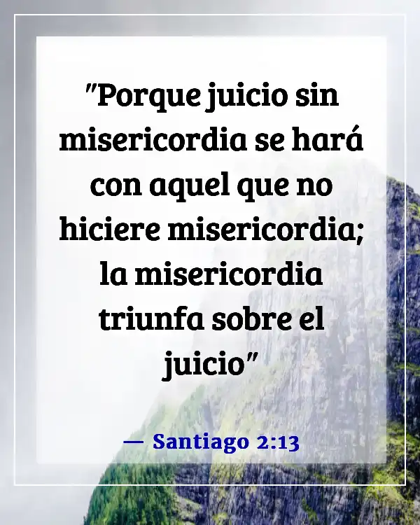 Versículo de la Biblia sobre no juzgar (Santiago 2:13)
