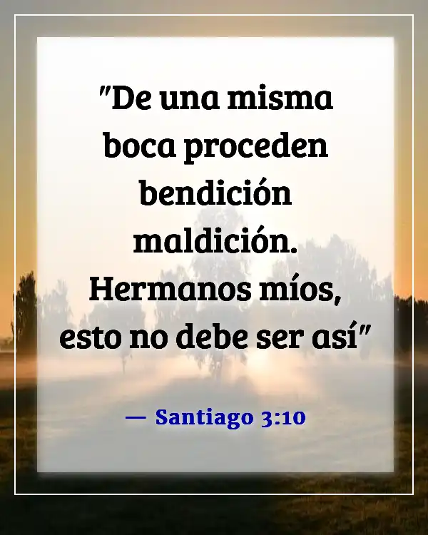 Versículo bíblico sobre maldiciones y bendiciones (Santiago 3:10)