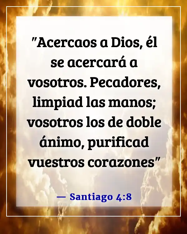 Versículos de la Biblia sobre la energía espiritual (Santiago 4:8)