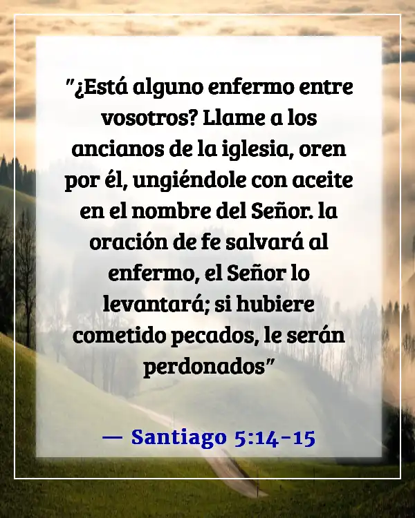 Versículos de la Biblia para sanación y fortaleza para un amigo (Santiago 5:14-15)