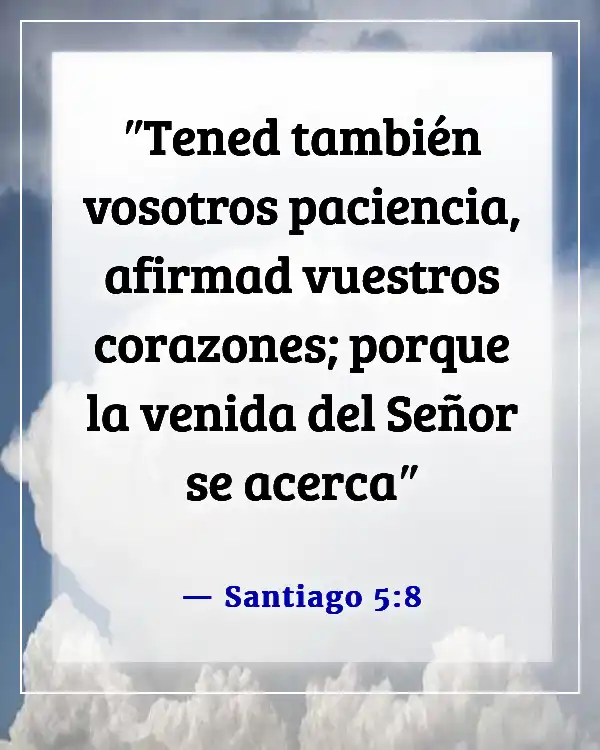 Versículos bíblicos sobre esperar el regreso de Jesús (Santiago 5:8)