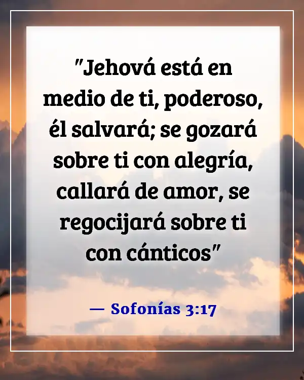 Versículos de la Biblia para consuelo y aliento (Sofonías 3:17)