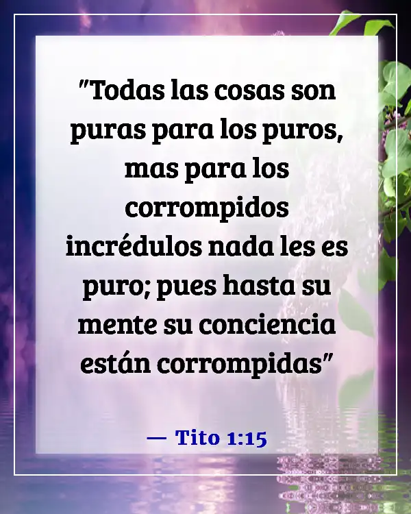 Versículos bíblicos para la exención religiosa (Tito 1:15)