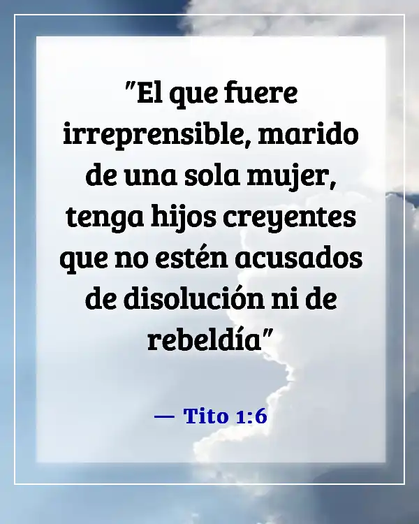 Versículo de la Biblia sobre un esposo infiel (Tito 1:6)
