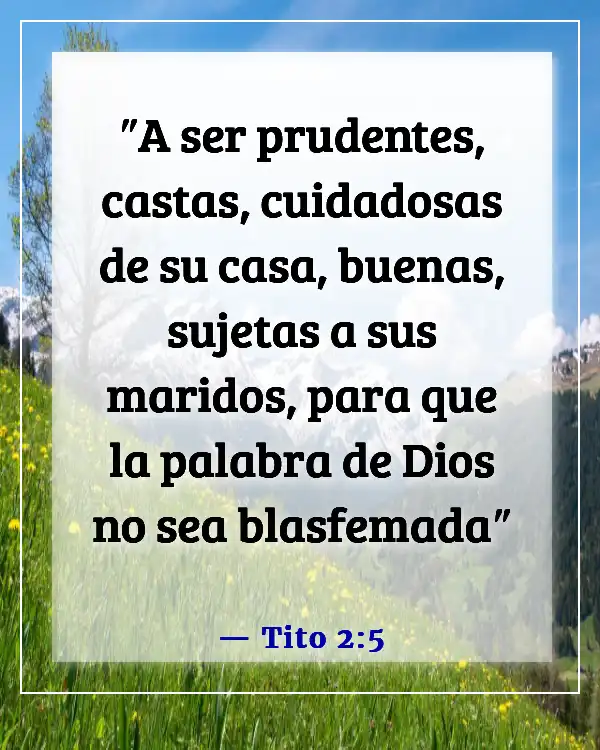 Una esposa que falta al respeto a su esposo versículo bíblico (Tito 2:5)