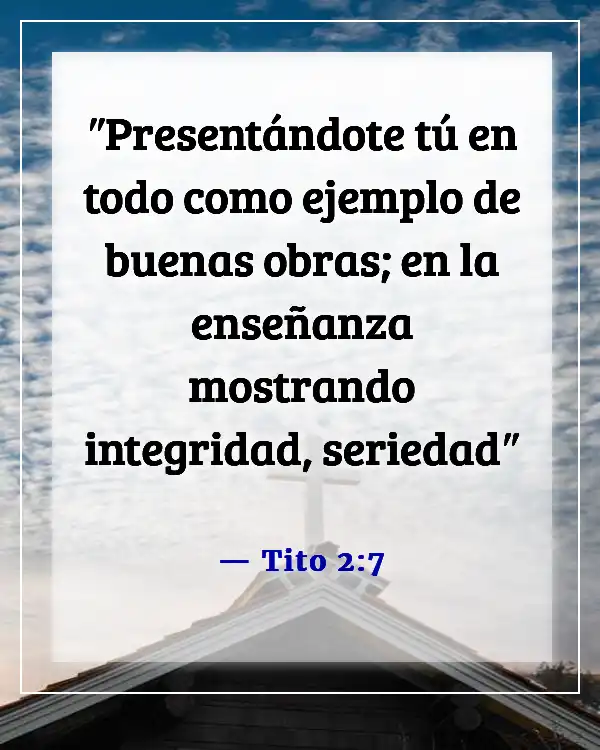 Versículos de la Biblia sobre el esposo como líder espiritual (Tito 2:7)