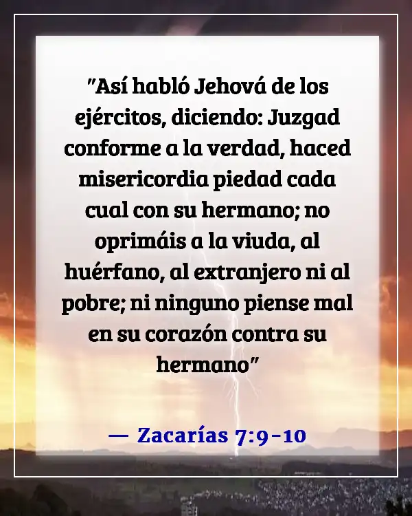 Versículo Bíblico Sobre Justicia E Igualdad (Zacarías 7:9-10)