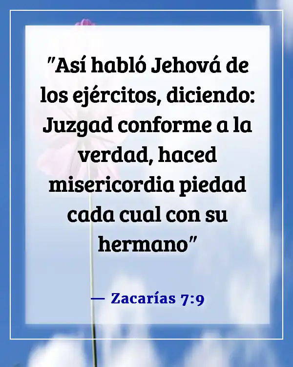Versículos de la Biblia sobre dar la bienvenida a los visitantes en la iglesia (Zacarías 7:9)