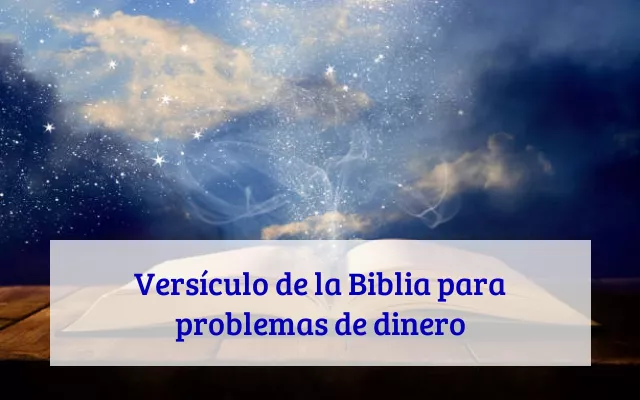 Versículo de la Biblia para problemas de dinero