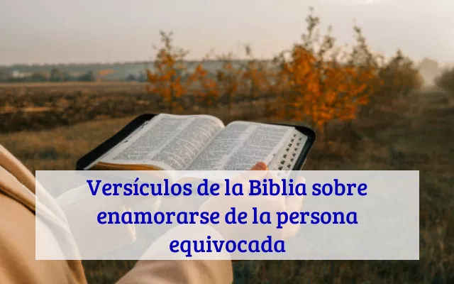Versículos de la Biblia sobre enamorarse de la persona equivocada